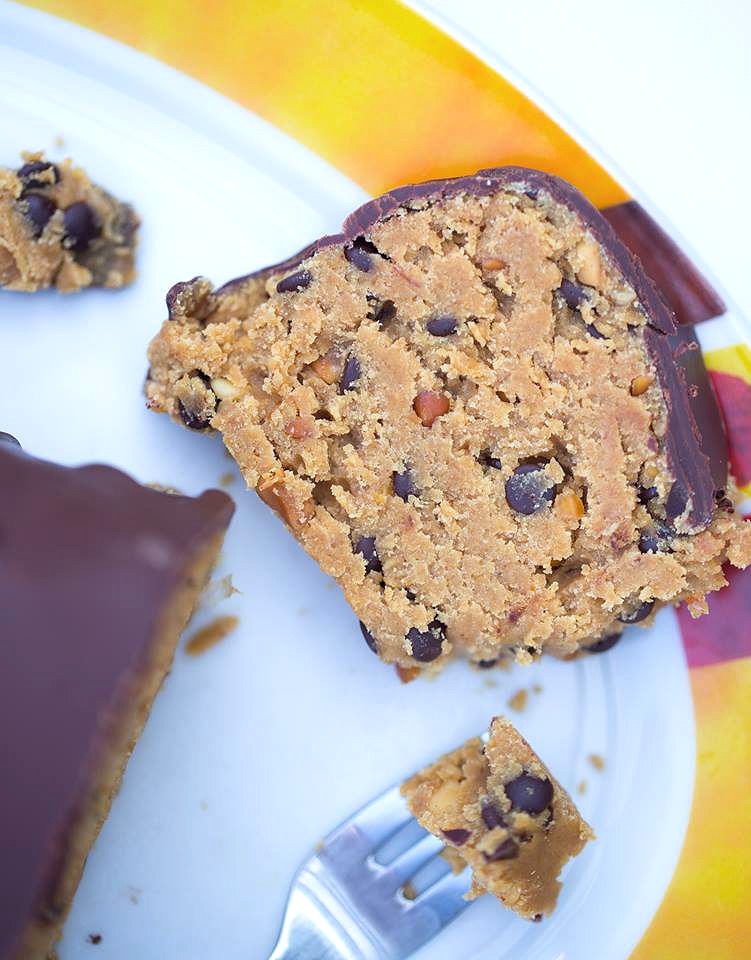 Cookie Dough Kuchen ohne Backen