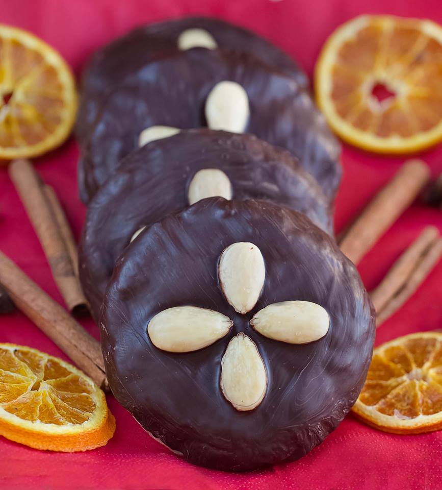 Vegane Lebkuchen mit Schokolade